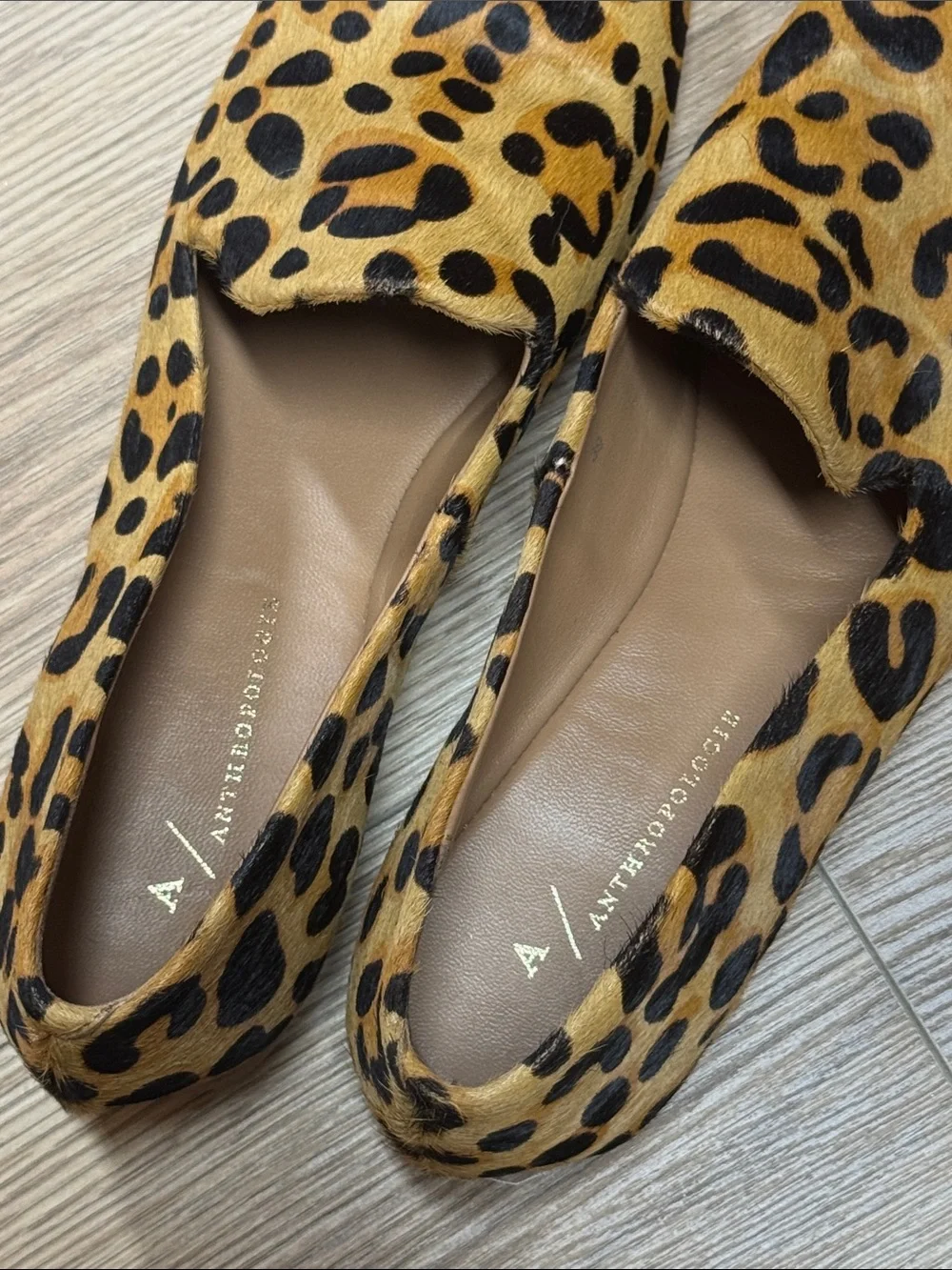 Anthropologie Arlo Easy Loafers in Leopard-Print